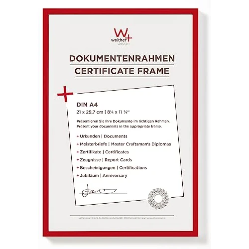 Limited offer: walther design Red Photo Frame 21 x 29.7 cm from 43.32 EUR to 43.32 EUR (save 0%)