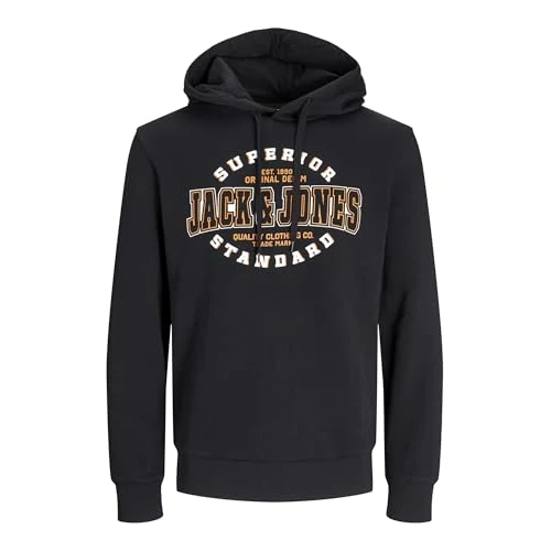 Offerta a tempo: JACK & JONES Jjelogo Sweat Hood 2 col 24/25 Noos Felpa con Cappuccio — 20% da 29,99 € a 23,99 €