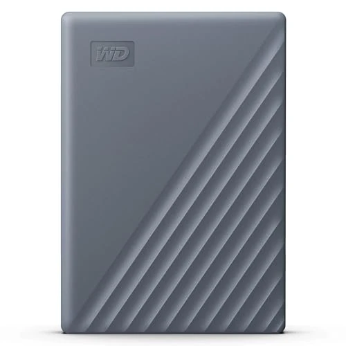 WD 5TB My Passport Compatible con USB-C, Disco Duro Externo Portátil, USB 3.2 Gen 1/USB 3.0, Copia de seguridad y protección con contraseña, Formateado para Windows, ChromeOS y MacOS, Gris