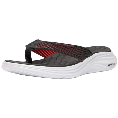 Offerta a tempo: Skechers Sandalo da uomo in schiuma Vapor SaytoVAPOR SANDALO SCHIUMA, Nero Kpu Bordo Rosso, 40 EU - 35% da 44.95 € a 29.20 €