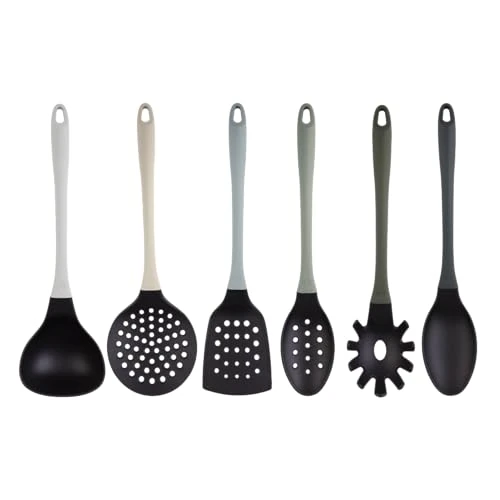 Zeitlich begrenztes Angebot: Masterchef Küchenutensilien, Küchenhelfer, Kochgeschier Einschließlich Kochlöffel Set, Backutensilien Antihaftbeschichtetes, Kratzfestes und Hitzebeständiges Kochgeschirr, Grau von 19.99 € auf 19.99 € (0.00% Rabatt)