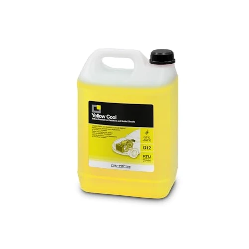 Offerta a tempo: ERRECOM Yellow Cool, Liquido Radiatore Giallo Fluorescente -20°C/+106°C, antigelo G12 con Pacchetto inibitore a Base Organica Oat, Pronto all’Uso, 5 Litri - 0.00% da 15.90 € a 15.90 €
