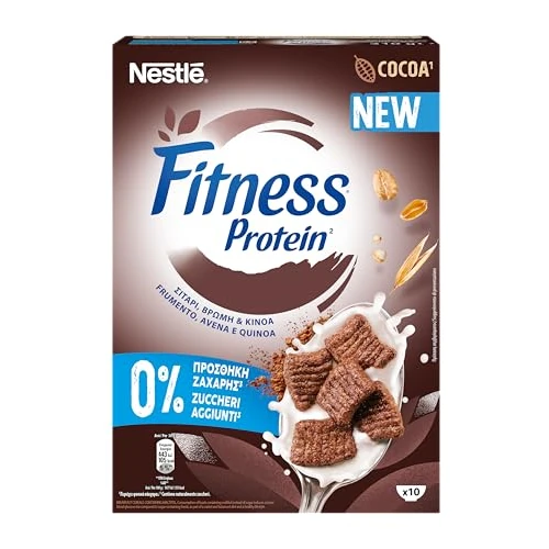 Offerta a tempo: FITNESS Protein Cacao Cereali Integrali con Frumento, Avena e Quinoa 310g - 49% da 3.87 € a 1.99 €
