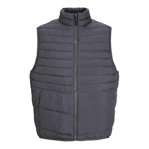 JACK & JONES Jjestate Packable Bw Collar Noos Gilet matelassé pour homme, Gris, S