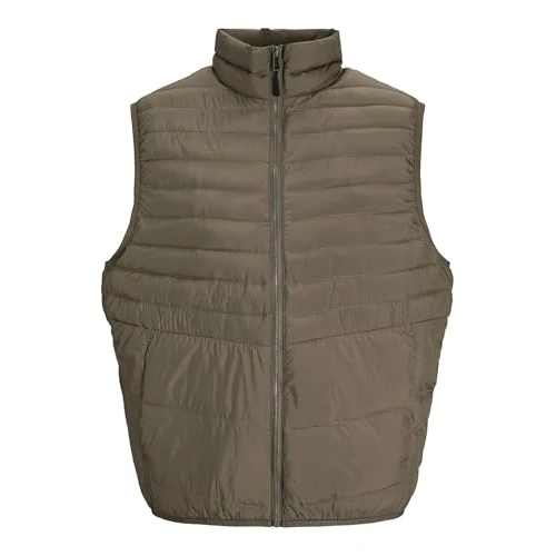 JACK & JONES Jjestate Packable Bw Collar Noos gewatteerd vest voor heren, Canteen, XL