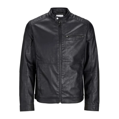 Offerta a tempo: JACK & JONES Synthetic Leather Jacket Synthetic Leather Jacket Black S Black S - 34% da 59.99 € a 39.41 €