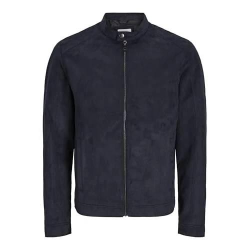 JACK & JONES Jjedylan Clean Noos Veste en cuir synthétique pour homme, jet black, XS