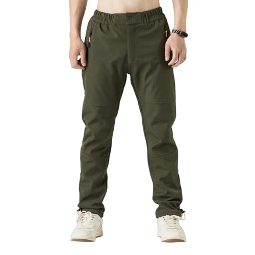 Oferta ograniczona: TONY BACKER Męskie Spodnie Zimowe Narciarstwo Wodoodporna Wiatroszczelna Wycieczka Wycieczki shoftshell Outdoor, Zielony, XL z 39.00 EUR na 37.05 EUR (znizka 5%)