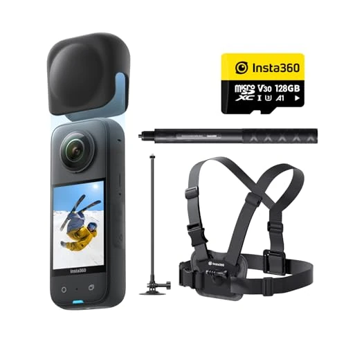 Oferta limitada: Insta360 X3 Paquete de Nieve - Cámara de acción Impermeable de 360° con Sensor de 1/2", 5,7 K 360°, Fotos de 72 MP a 360°, estabilización, Pantalla táctil de 2,29 Pulgadas, retroalimentación de de 329.00 € a 329.00 € (ahorro 0.00%)