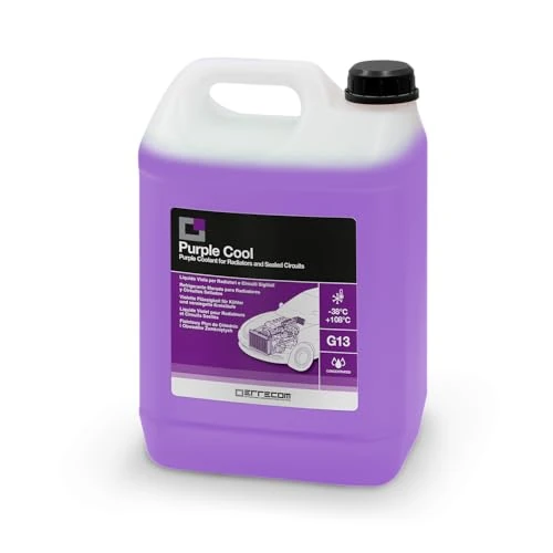 ERRECOM Purple Cool, Konzentrierte Violette Kühlerflüssigkeit, Frostschutzmittel G13 mit Glyzerin-Zusatzpaket, 5 Liter