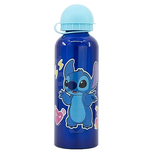 Offre limitee: STOR Bouteille originale Disney Stitch en aluminium pour enfants 530 ML avec bec verseur, bouchon et couvercle de sécurité. de 16.24 EUR a 13.37 EUR (economie 18%)
