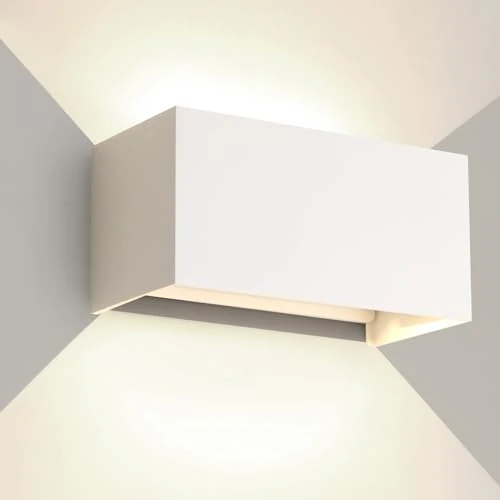 Zeitlich begrenztes Angebot: 25W LED Wandleuchte Aussen Innen Außenwandleuchten IP65 Wasserdichte Wandlampe Aluminium Außenleuchte Wand Ausenbeleutung Hauswand up and down Einstellbar Lichtstrahl, Weiß 4000K Natürliche weiß von 44.99 € auf 38.24 € (15% Ra