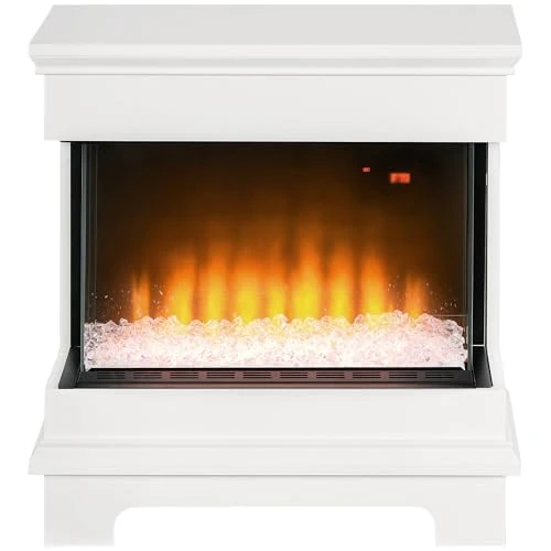 Offerta a tempo: HOMCOM Caminetto Elettrico 1000W/2000W 10 Colori 61x28x66.5 cm Bianco - 53% da 209.95 € a 98.01 €