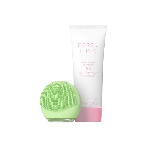 Tijdelijke aanbieding: FOREO Luna 4 go Gezichtsreinigingsborstel & verstevigende stimulator + Luna Micro-Foam Cleanser 2.0, 100ml - Gezichtswasborstel - Porie Minimizer - Siliconen Gezichtsscrubber van 99.00 € naar 99.00 € (0.00% korting)
