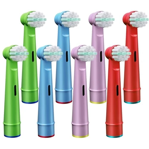 Tijdelijke aanbieding: GENKENT 8 Stks Kids Tandenborstel Hoofd Compatibel met Braun Oral B Kids Elektrische Tandenborstels, Extra Zachte Varkenshaar voor Gevoelige van 6.99 € naar 6.99 € (0.00% korting)