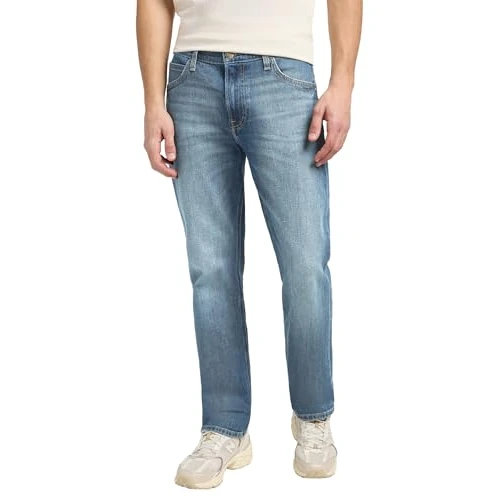 Offerta a tempo: Lee Uomo Jeans West, Regular Straight Fit, Straight Leg, Riverway, 36W / 30L - 55% da 109.95 € a 49.05 €