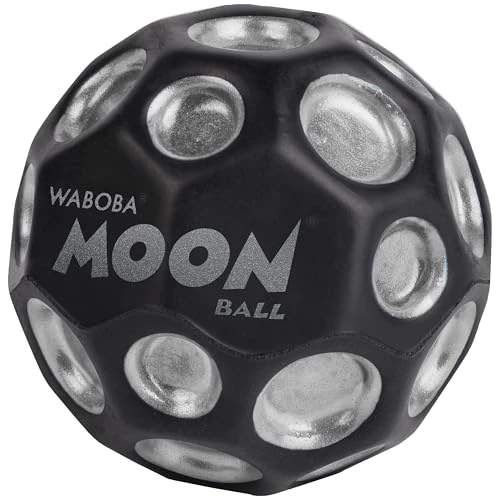 Limited offer: Waboba The Original Moon Ball - Hyper Bouncy Ball - All Ages Extreme Bounce and Fun - Perfect for Active Play and Outdoor Games - Black/Silver from 10.98 EUR to 9.99 EUR (save 9%)
