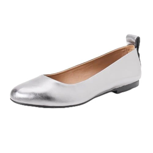 Oferta limitada: BOSS Dasy_Ballerina_LMN, Bailarina Mujer, Silver, 36 EU de 95.32 € a 90.07 € (ahorro 5.51%)