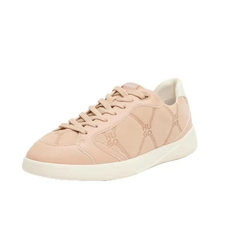Offerta a tempo: HUGO Riven_Tenn_pupntsd, Scarpe da Ginnastica Donna, Open Beige, 42 EU - 74% da 160.00 € a 42.28 €