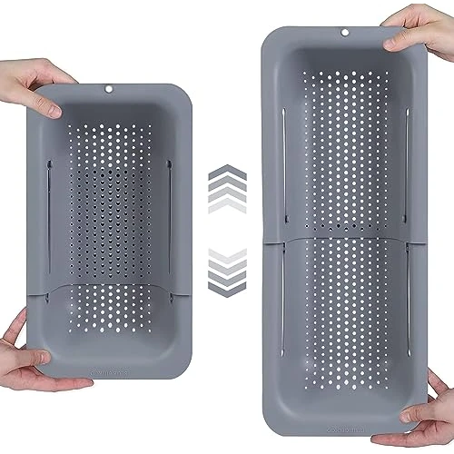 Offerta a tempo: ONE SHOP Scolapiatti Da Lavello Allungabile: Colino Maglia Fine Adattabile A Ogni Lavello, Scolapiatti Pieghevole Cestino Lavandino - Scolapasta Set Cucina Di Alta Qualità (Grigio) — 34% da 16,50 € a 10,90 €