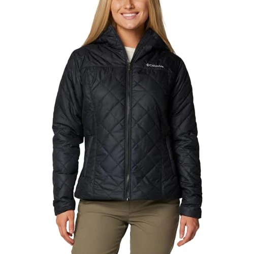 Columbia Women's Copper Crest 2 Hooded Jacket, Winter Jacket, Black, X-Large