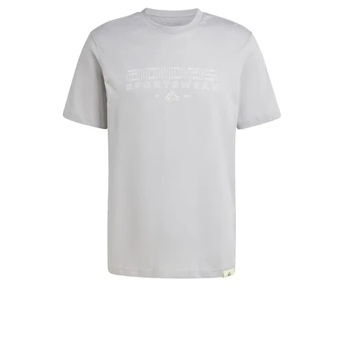 Limited-time offer: adidas Men's TECH Linear Graphic TEE, MGH Solid Grey, M from 22.94 £ to 22.94 £ (save 0.00%)