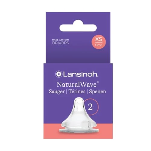 Offerta a tempo: Lansinoh NaturalWave - Set di 2 tettarelle, misura XS – flusso di latte extra lento – adatto per neonati – a partire da 0 mesi - 0.00% da 21.96 € a 21.96 €