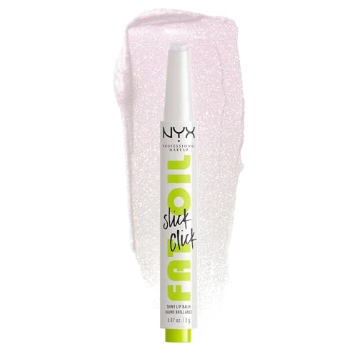 NYX Professional Makeup Pflegender Lippenstift für maximale Farbe, Pflege und Feuchtigkeit, Mit Avocado, Himbeeröl und Moltebeereöl, Vegane Formel, Fat Oil Slick Click, Main Character