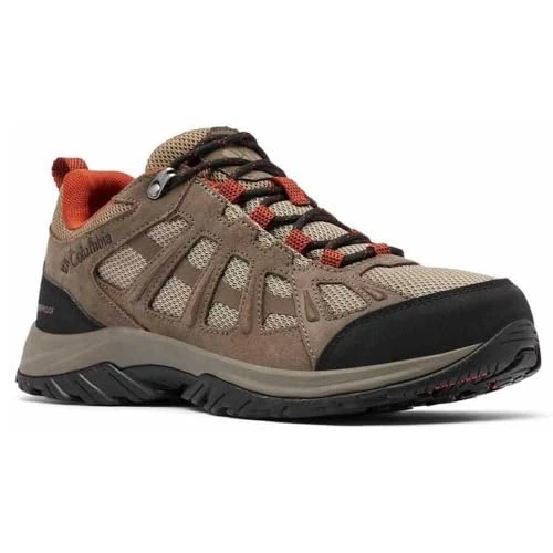Columbia Mężczyźni Redmond 3 WP Buty trekkingowe i turystyczne z niskim stanem, Pebble/Dark Sienna 2024, 44 EU