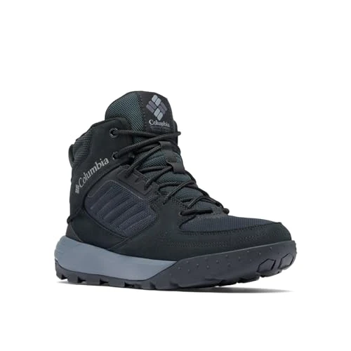 Offerta a tempo: Columbia Portlander, Scarpe da ginnastica invernali a vita media Uomo, Black/Ti Grey Steel , 44 EU - 0.00% da 129.95 € a 129.95 €