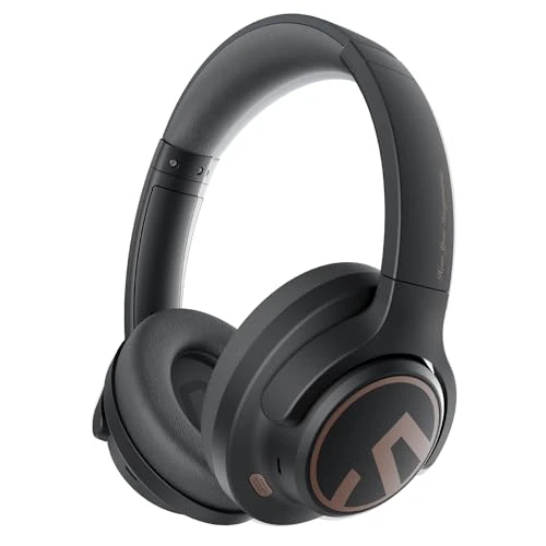 Zeitlich begrenztes Angebot: SoundPEATS Space Over-Ear Bluetooth Kopfhörer Kabellose 5.3, Hybrid Active Geräuschisolierung, ENC-Mikrofone, Faltbare Design, 40mm Treiber, Verbindung von 2 Geräten, Spielemodus, 123H, App Steuerung von 65.99 € auf 65.99 € (0