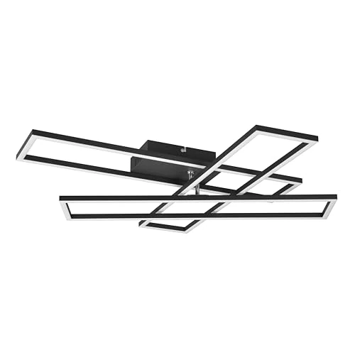 Offre limitée : Reality Leuchten Plafonnier Corso R64423132, métal noir mat, avec LED 36 Watt, télécommande de 109.11 € à 109.11 € (0.00% de remise)