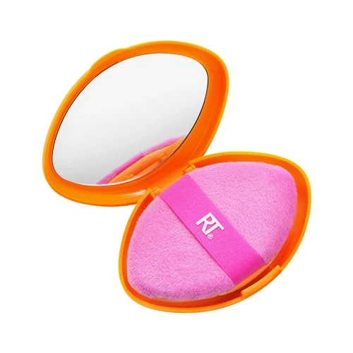 Limited-time offer: Real Techniques Miracle 2-In-1 Powder Puff + Travel Case, Dual-Sided Makeup Blending Puff, Elastic Band, Precision Makeup Sponge and Powder Puff, For Liquid, Cream and Powders, Travel Case, 2 Count from 8.99 £ to 6.29 £ (save 30%)