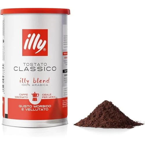 Offerta a tempo: illy, Caffè Macinato per Moka Tostato CLASSICO, 12 Barattoli da 185g - 0.00% da 80.34 € a 80.34 €