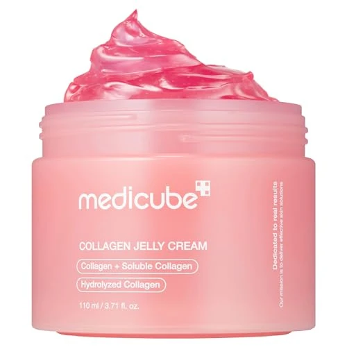 Offerta a tempo: Medicube Collagene Jelly Crema Viso - Niacinamide e Collagene Idrolizzato Liofilizzato - Crema Idratante Viso Dona Luminosità e Un Aspetto Levigato, Skincare Coreana - 110 ml - 38% da 22.05 € a 13.58 €