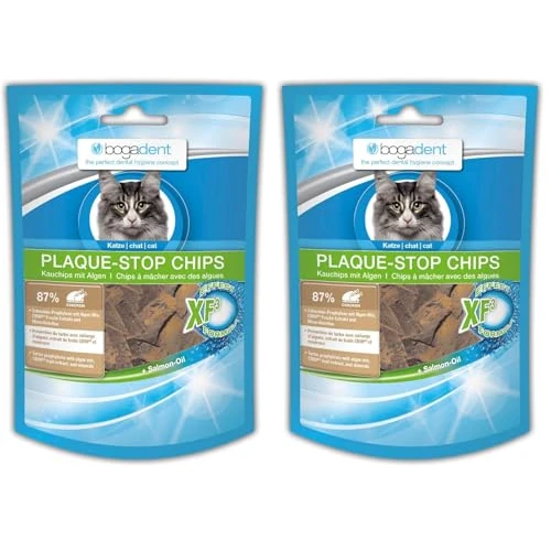 Bogar AG Bogadent Plaque-Stop Chips per gatti, 50 g (Confezione da 2)