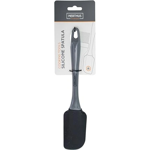 NERTHUS FIH 1246 Kitchen Spatula, Nylon, Black/White