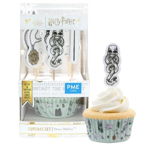 Offre limitee: PME Harry Potter Set de 24 caissettes à cupcakes et toppers, Draco Malfoy de 14.50 EUR a 14.50 EUR (economie 0%)