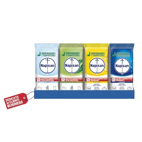 Offerta a tempo: Napisan Cassa Mista Salviette Disinfettanti Multisuperfici Biodegradabili x40 — 6% da 36,94 € a 34,77 €