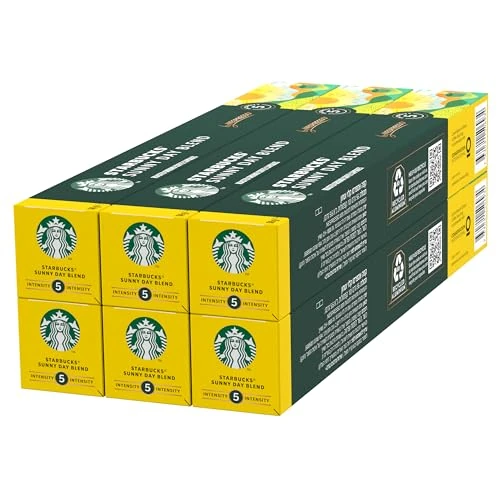 Beperkte aanbieding: STARBUCKS Sunny Day Blend by Nespresso, Blonde Roast, Koffiecapsules 6 x 10 (60 Capsules) van 26.73 EUR naar 26.73 EUR (besparing 0%)