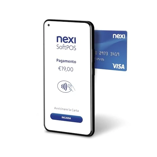 Nexi SoftPOS zonder kosten om contactloze betalingen van je telefoon in te wisselen met creditcard, debet-, prepaid-, Apple Pay- en Google Pay-kaarten. Compatibel met Android V.8.1 en sup en iOS vanaf
