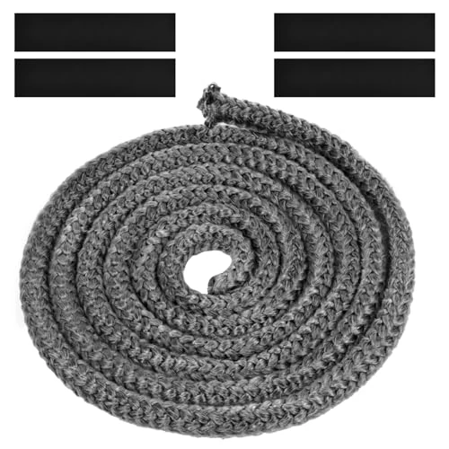 Limited offer: Flintronic Stove Rope, Heat Resistant Rope Seal Replacement Gasket with 4 Tapes, Sealant Strip Fire Rope for Wood Burning Stovee, Chimney, Fireplaces, Oven Door (Φ: 12 mm, Length 2.5 m) from 10.59 EUR to 8.54 EUR (save 19%)