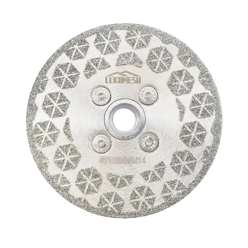 LEKOMESH Disco Diamantato 105MM Porcellanato - Doppelseitig Dischi Diamantati Taglio Macinazione per Granito Marmo Ceramica Gres, Flangia M14
