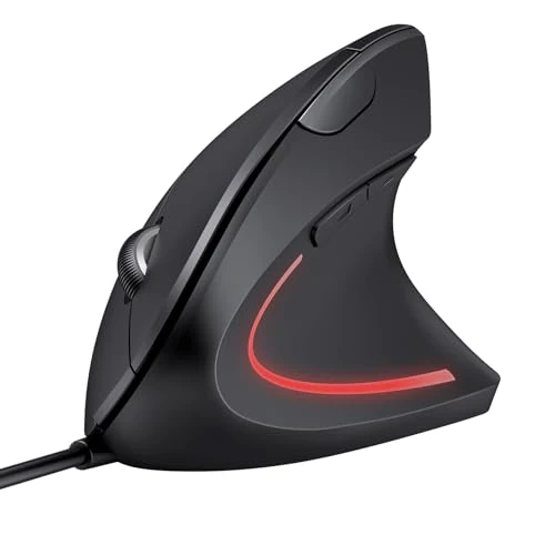Oferta limitada: TECKNET Ratón Vertical con Cable Ergonómico Silencioso, 6400DPI 4 Niveles Ajustables, USB 1,5 m, 6 Botones, para Laptop, Desktop, PC, Macbook (Negro) de 15.99 € a 15.99 € (ahorro 0.00%)