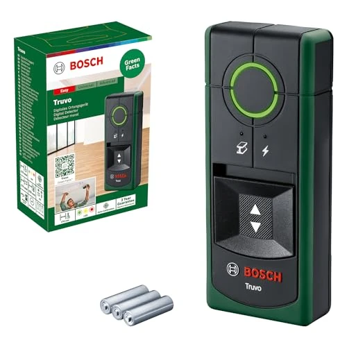 Bosch Rilevatore Truvo 2a generazione. (agevole impiego a un pulsante, semplice rilevazione di cavi elettrici e tubi metallici fino a 70 mm, in confezione di cartone)