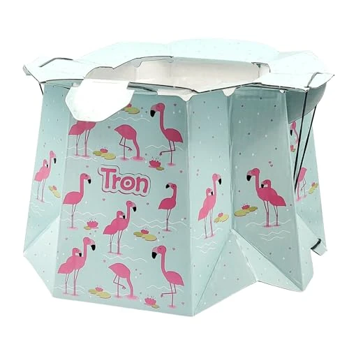 Offerta a tempo: Vasino monouso per bambini, carico max. 30 kg, facile da usare, assorbe i liquidi ed elimina gli odori, design: fenicotteri - 5% da 14.16 € a 13.49 €