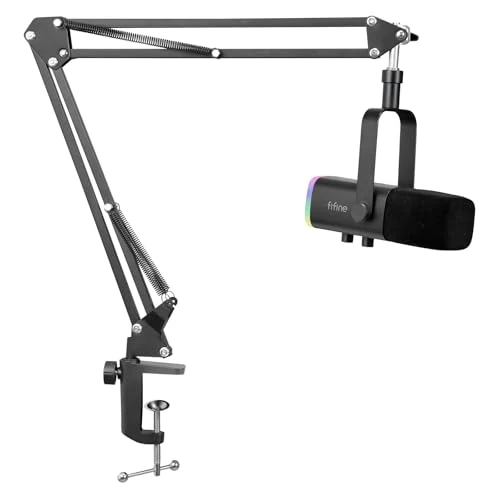 Offerta a tempo: FIFINE XLR Streaming Microfono Kit Dinamico per Podcasting, Gaming Micrófono USB per PC Mac PS4 PS5, Cardioide Microphone per Registrazione Vocale - 15% da 75.99 € a 64.97 €