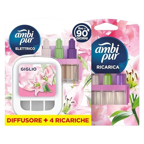 Offerta a tempo: Ambi Pur 3Volution Profumatore per Ambienti, Diffurore Elettrico e 4 Ricariche — 27% da 25,99 € a 18,99 €