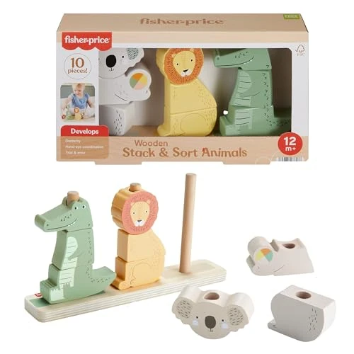 Zeitlich begrenztes Angebot: Fisher-Price Holzspielzeug,Tiere zum Stapeln und Sortieren von 19.99 € auf 16.99 € (15% Rabatt)