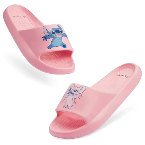 Offerta a tempo: Disney Ciabatte da Piscina Bambina Stitch Ciabatte Slide Estive Bambina Ragazza Mare Piscina Spiaggia 30-35 (Rosa Chiaro Stitch, 34/35 EU) — 30% da 27,49 € a 19,24 €